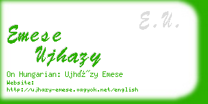 emese ujhazy business card